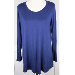 Coco & Main Long Sleeve Tunic Navy Blue